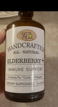 Yahweh's Apothecary Elderberry Syrup 16oz front label for immune support"