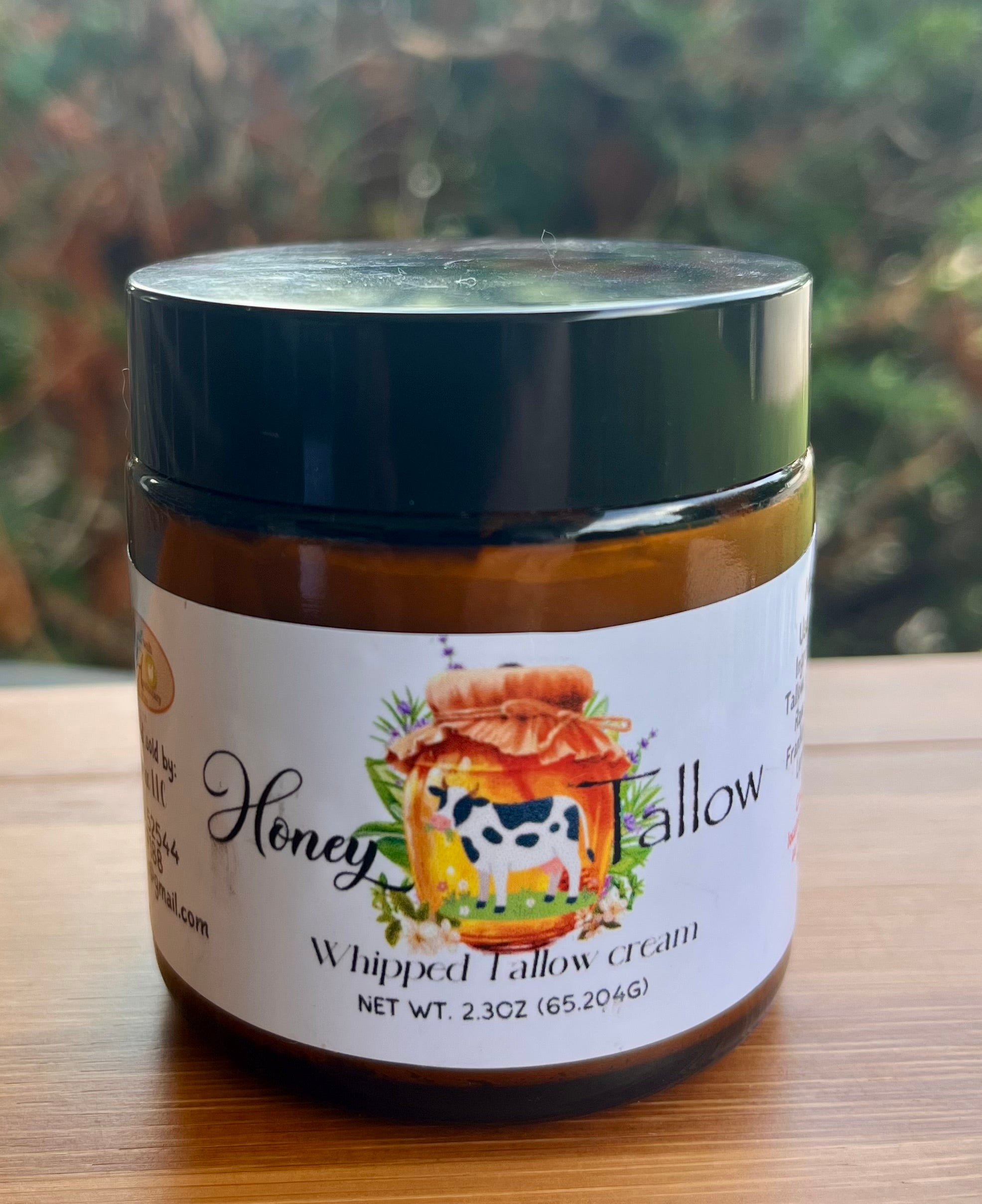 Yahweh's Apothecary Honey Tallow Cream natural moisturizer jar