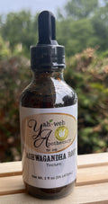 Yahweh's Apothecary Ashwagandha Root herbal tincture for stress and adrenal support
