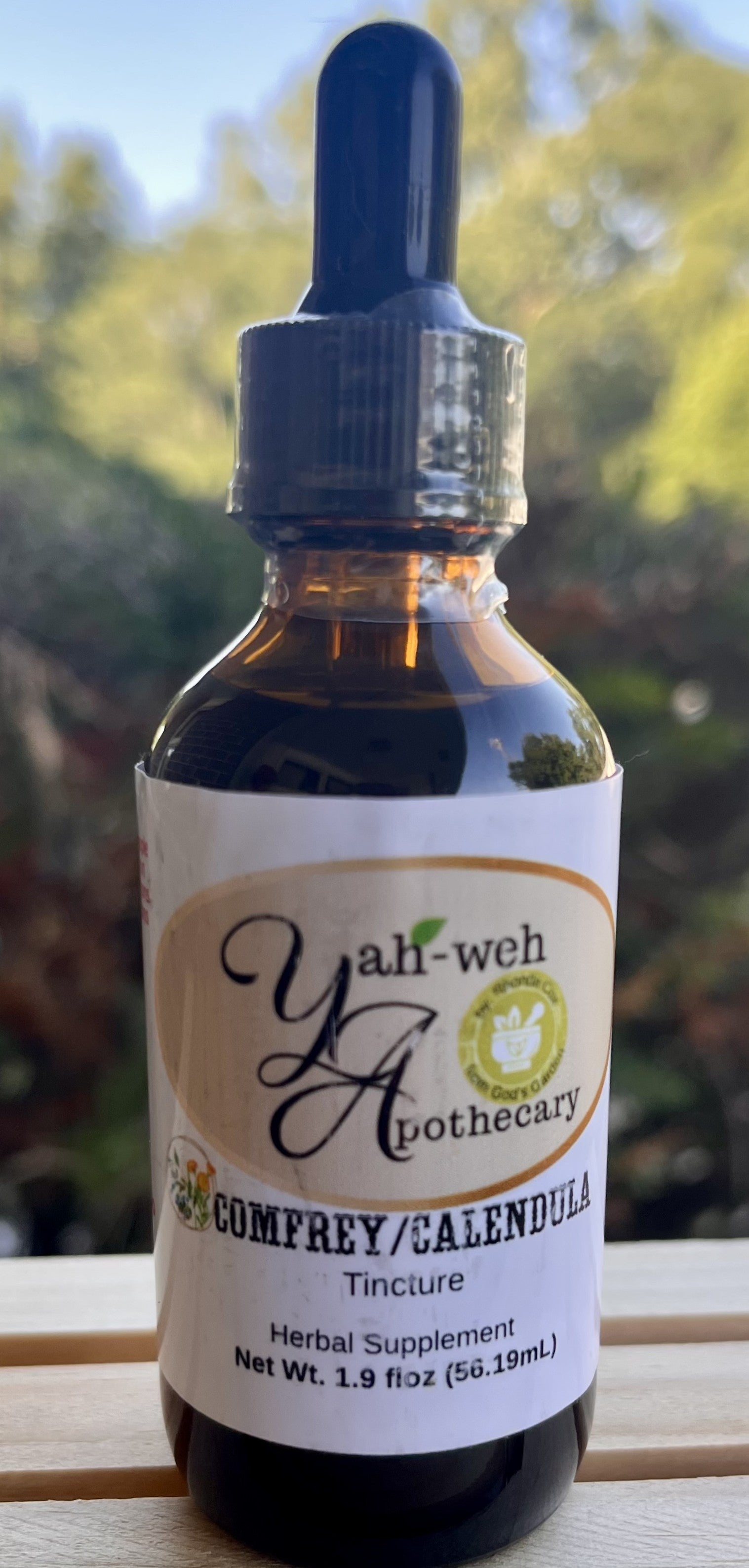 Yahweh's Apothecary Comfrey and Calendula herbal tincture for periodontal and gum support