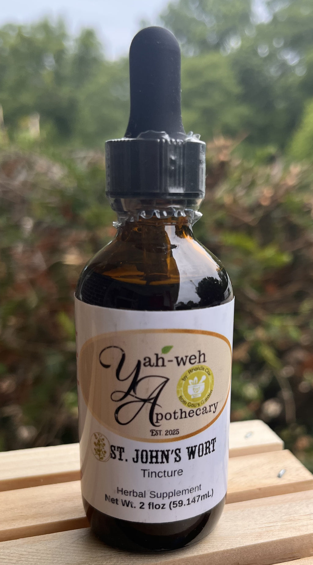 Yahweh's Apothecary St. John's Wort herbal tincture for mood and nervous system support