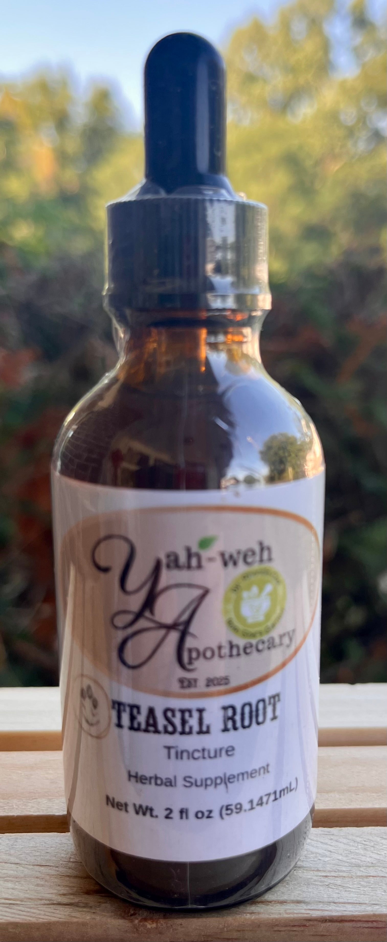 Yahweh's Apothecary Teasel Root herbal tincture for joint and Lyme support